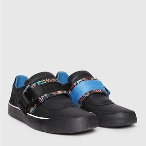 Diesel S-Flip Low Buckle Leather slip-ons with buckle straps